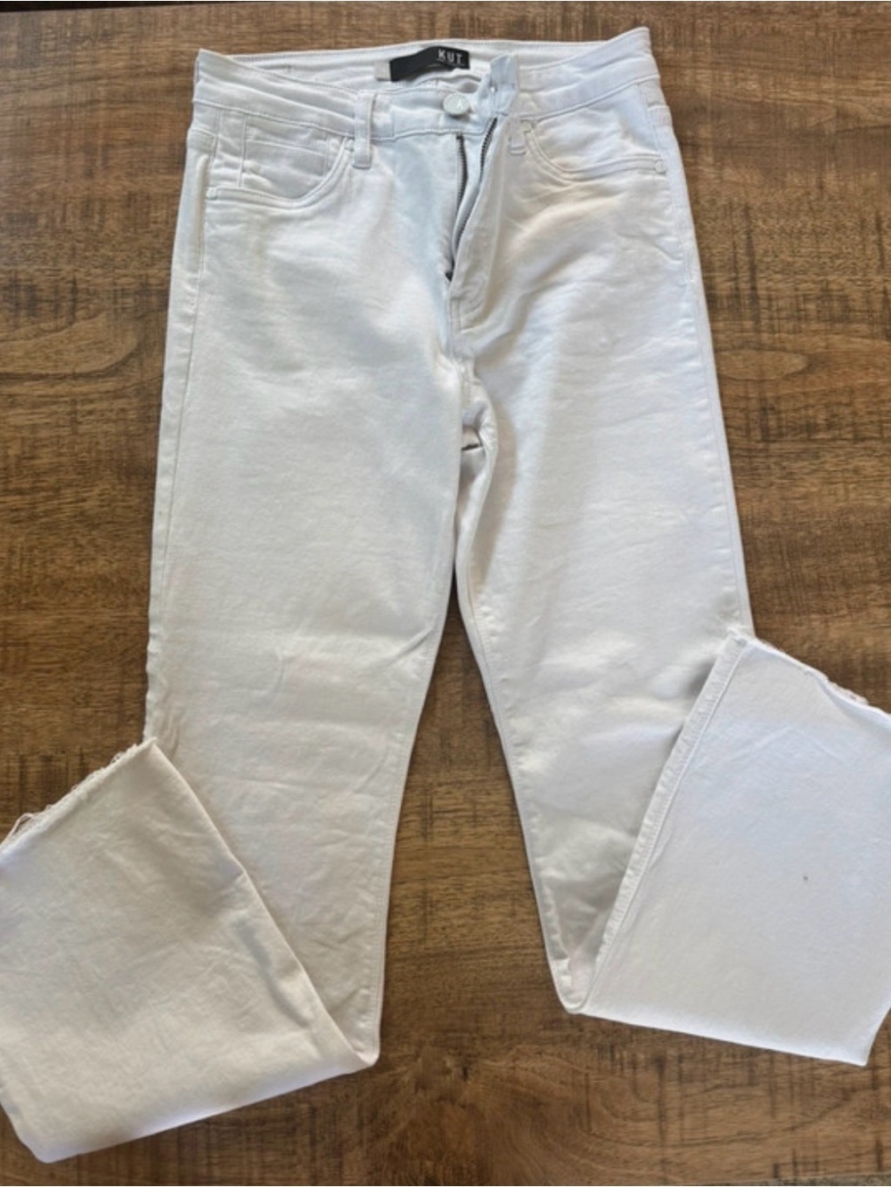Kut from the Kloth White Bootcut Jeans for Men